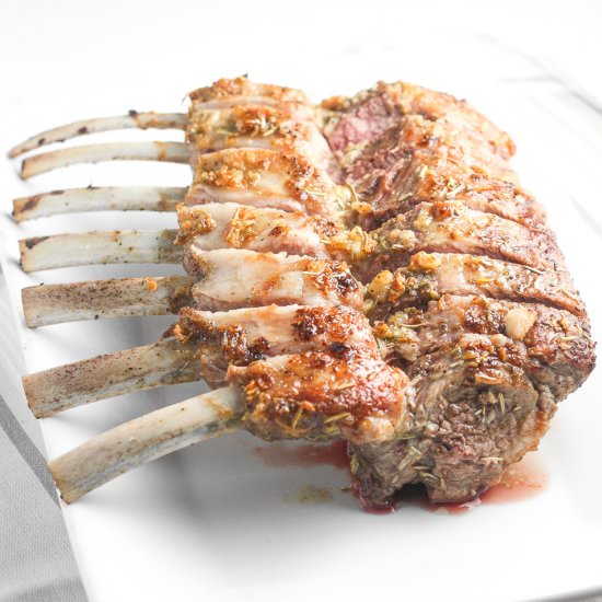 Garlic Rosemary Rack of Lamb