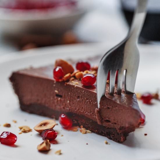 Vegan Chocolate Hazelnut Tart