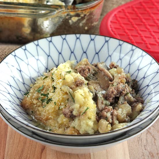 Beef and Mushroom Baked Croquette