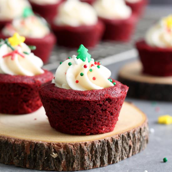Red Velvet Cookie Cups