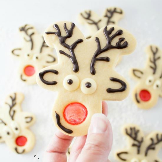 Rudolph Stained Cookies
