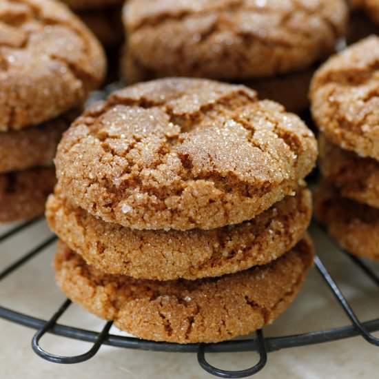 Soft Gingersnap Cookies