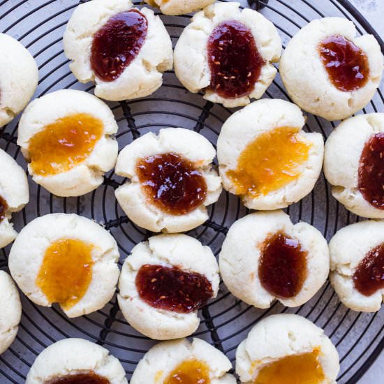 Almond Jam Thumbprints