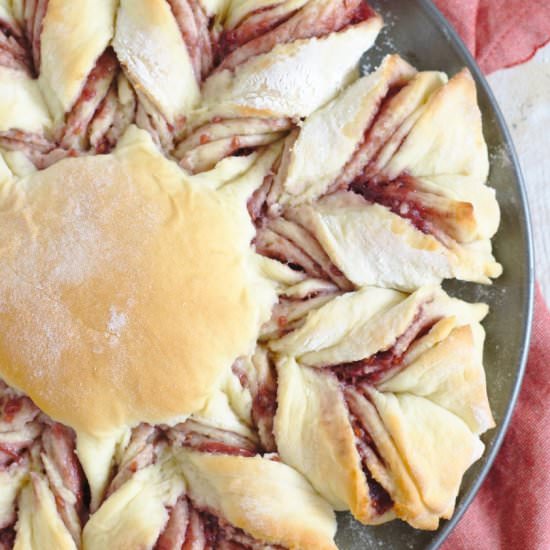 Raspberry Star Bread