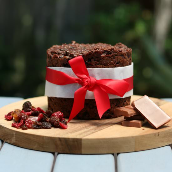 4 Ingredient Chocolate Fruit Cake