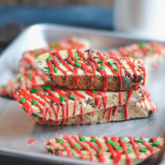 Cookies and Cream Biscotti