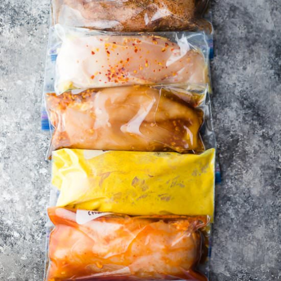 7 Freezable Chicken Marinades