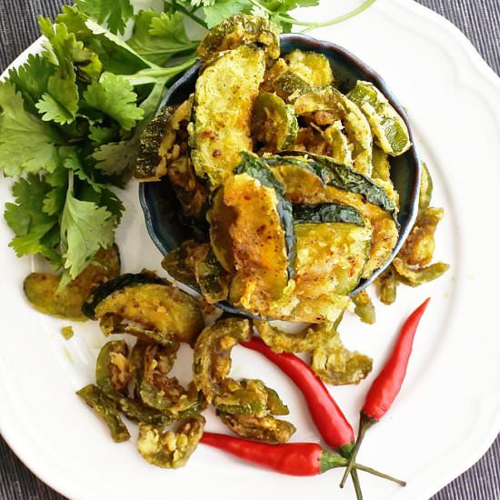 Karela Chips (Fried Snake Gourd)