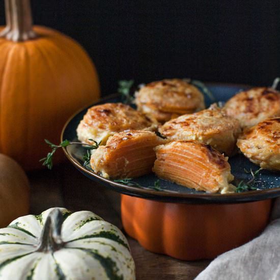 Mini Sweet Potato Gratins