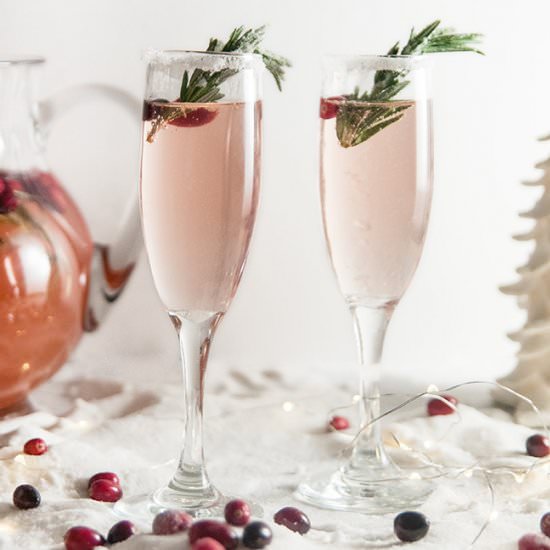 Cranberry Champagne Cocktails