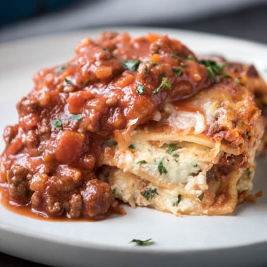 Fresh Herb Lasagna Bolognese