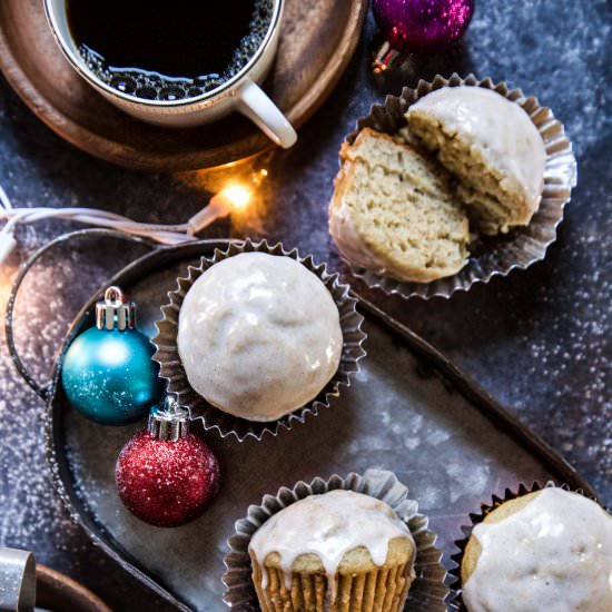 Eggnog Banana Bread Muffins