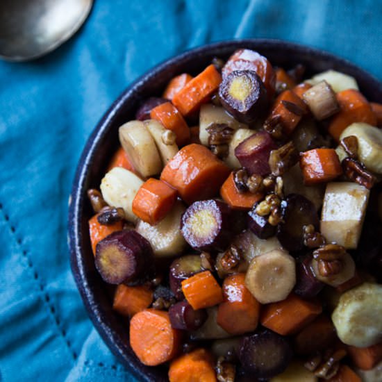 Brown Sugar Cayenne Roasted Carrots