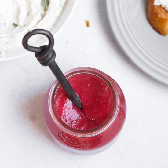 Naturally Sweetened Cranberry Curd