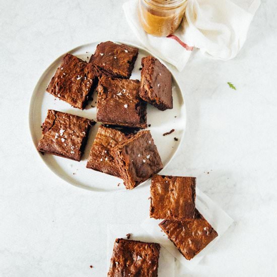 dulce de leche brownies