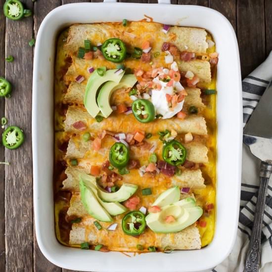 Overnight Breakfast Enchiladas