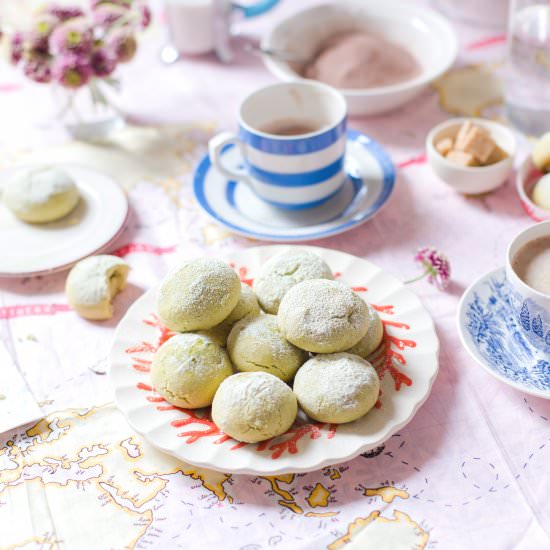 Matcha Cloud Cookies