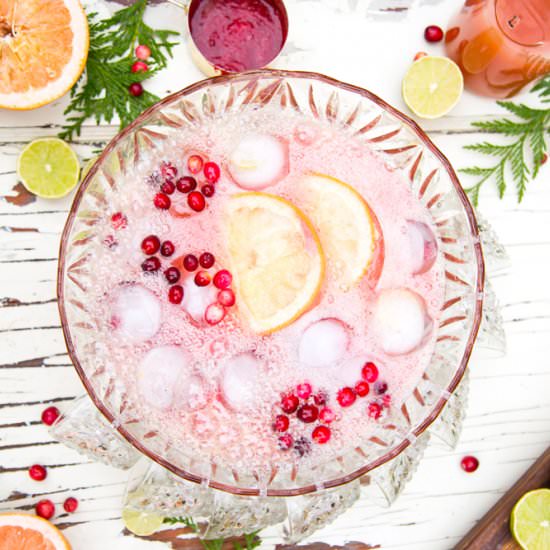 Cranberry Citrus Paloma Punch
