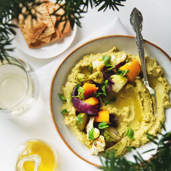 Vegetable Hummus Bowl