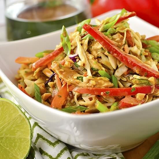Thai Crunch Salad with Thai Peanut