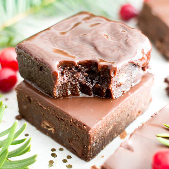 Ganache Peppermint Brownies