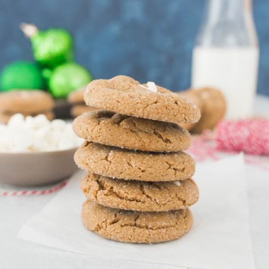 White Chocolate Molasses Cookies