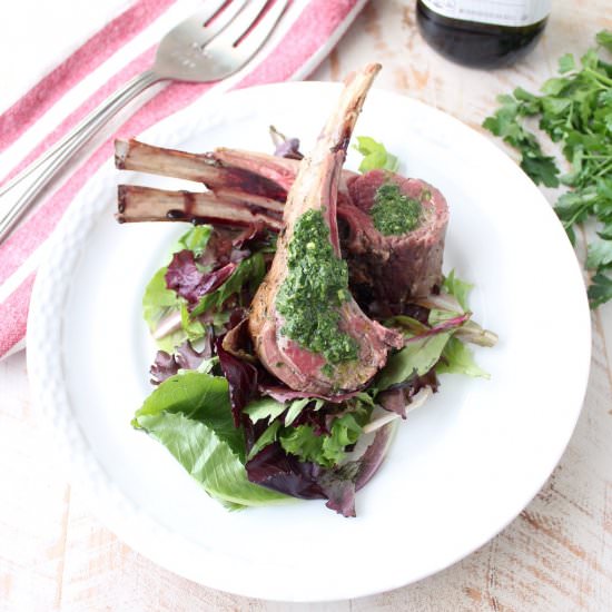 Herb Butter Rack of Lamb