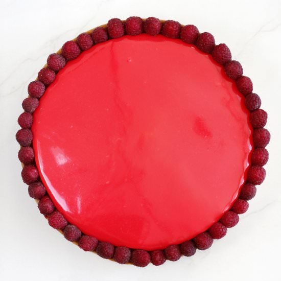 Raspberry and White Chocolate Tart