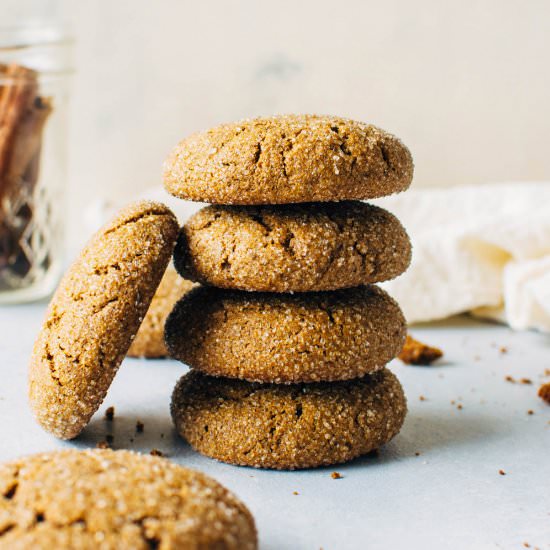 Grain Free Gingersnap Cookies