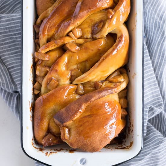 Salted Caramel and Apple Babka