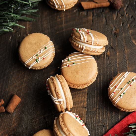 Gingerbread Macarons