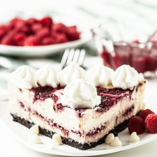 Chocolate Raspberry Cheesecake