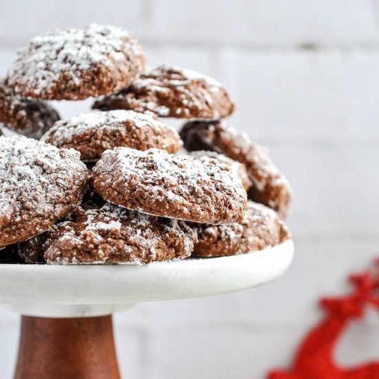 Chocolate Hazelnut Amaretti Cookies