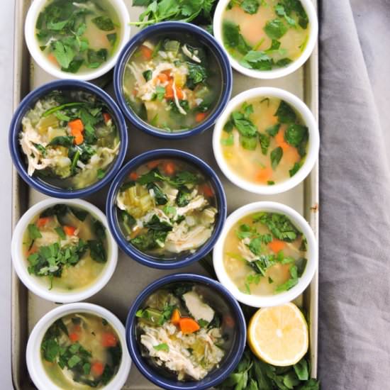 Toasted Rice and Chicken Soup