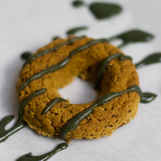 Vanilla Matcha Donuts