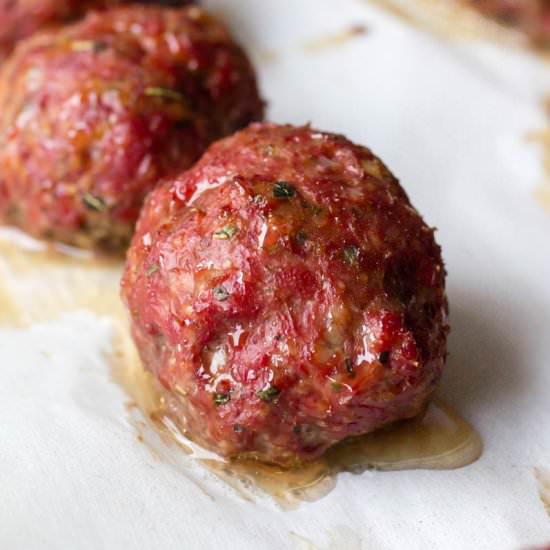 Smoked Italian Meatballs