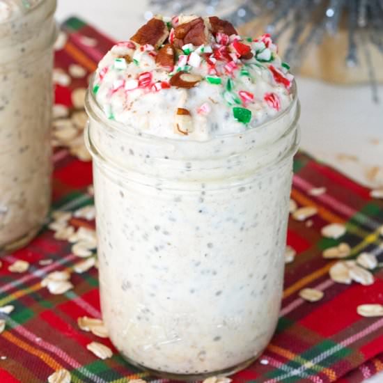 Eggnog Overnight Oats