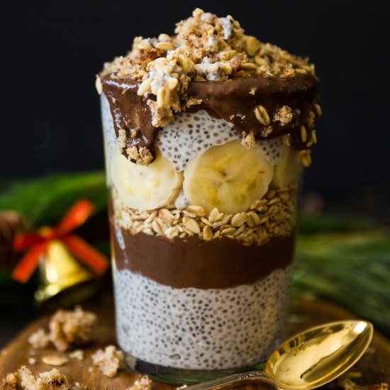 Chocolate Chia pudding Trifle