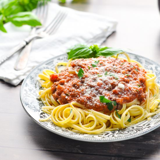 Quick Spaghetti Bolognese Sauce