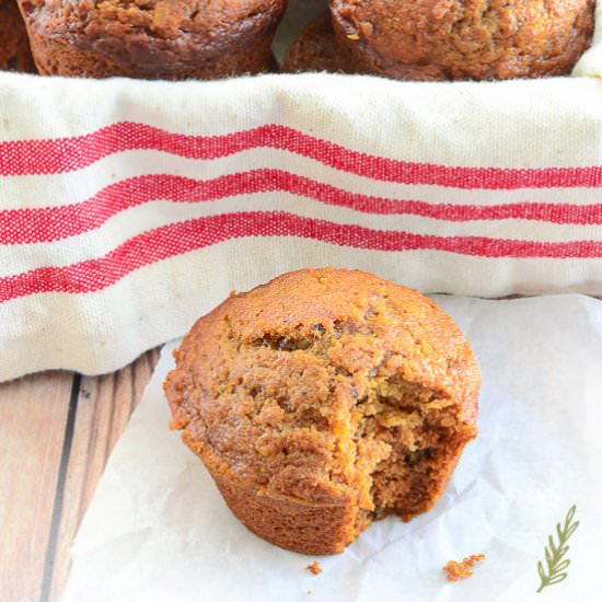 Persimmon-Walnut Muffins