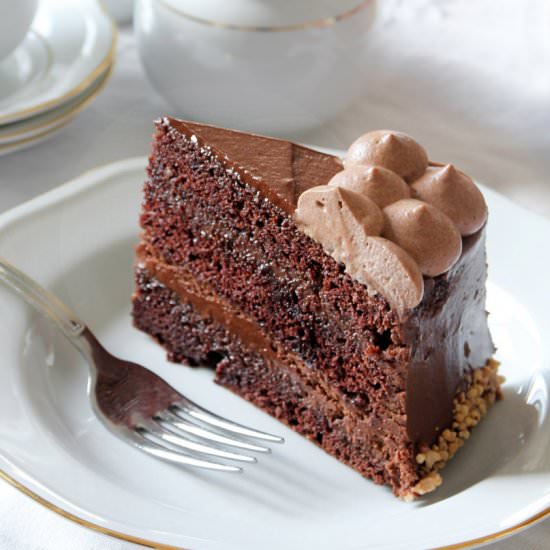 Caramel Hazelnut Chocolate Cake