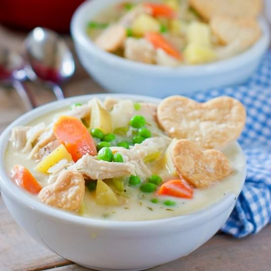 Chicken or Turkey Pot Pie Soup