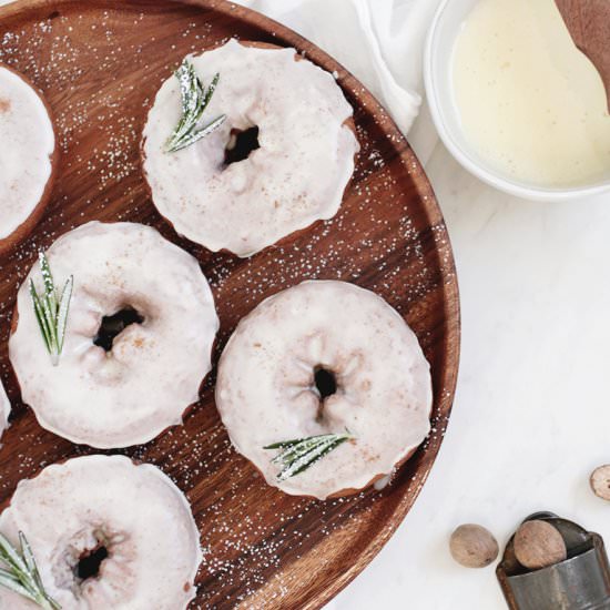 Eggnog Glazed Donuts