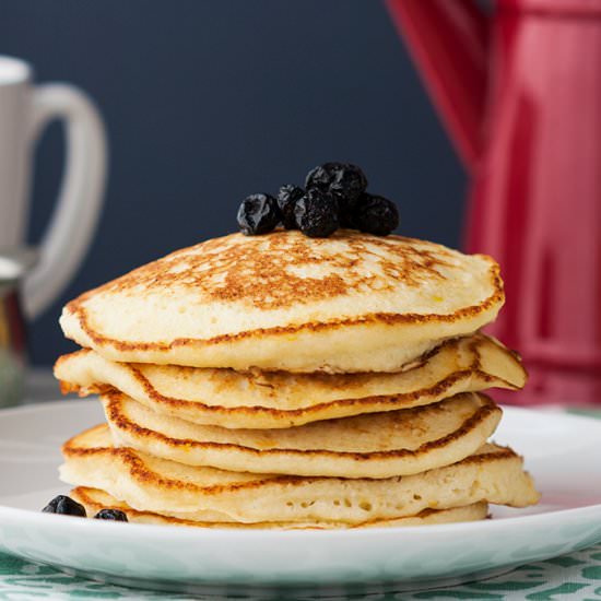 Light Fluffy Lemon Ricotta Pancakes