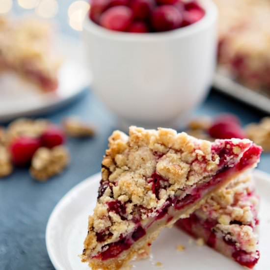 Cranberry Pomegranate Walnut Bars