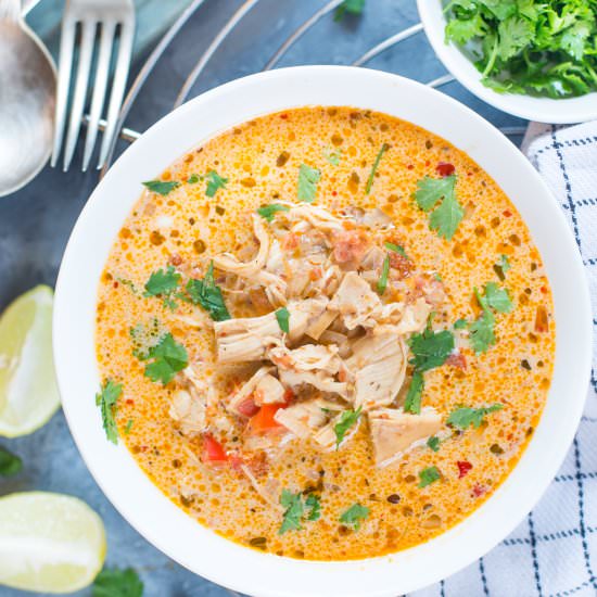 Slow Cooker Mexican Chicken Soup