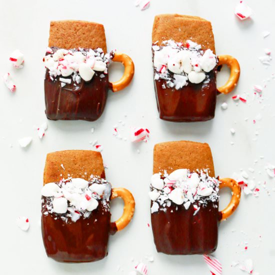 Mini Gingerbread Cocoa Cups