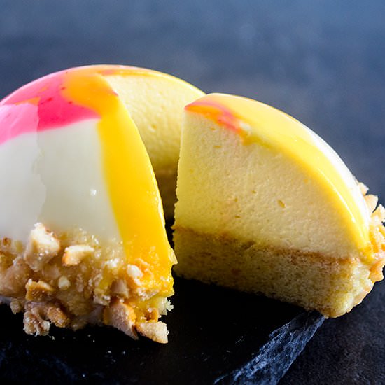White Chocolate Ackee Mousse Cake