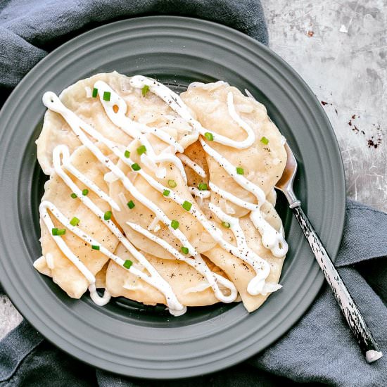 homemade pierogi
