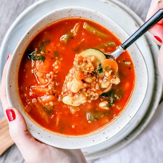healing quinoa vegetable soup
